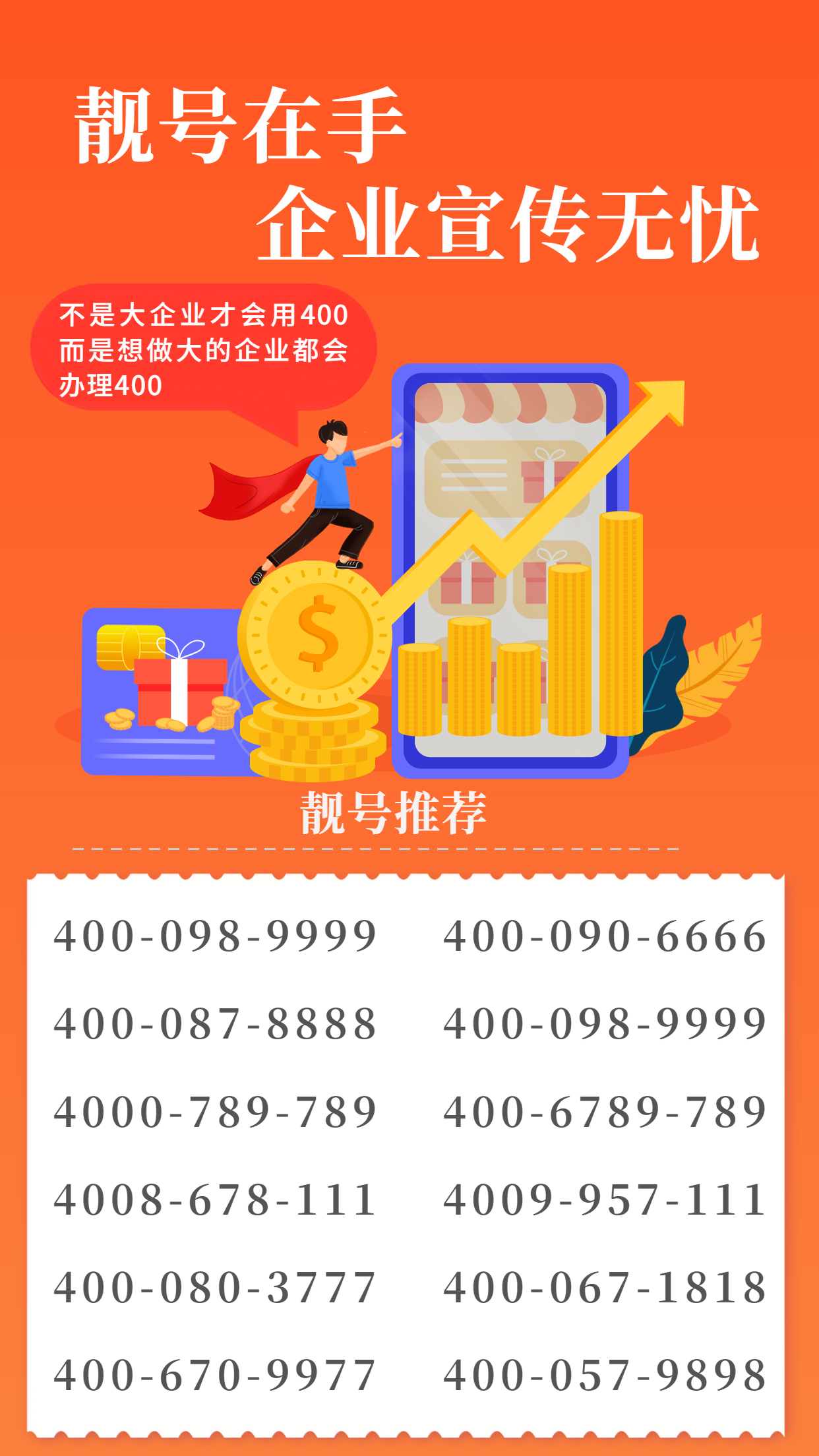 2022年6月20日 400电话办理申请优质号码优惠信息推荐【618活动继续】